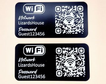 X2 Mini WiFi QR Code Stand Sign Business Home Shop Cafe Restaurant Wi-Fi password