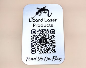 Mini Etsy Shop QR Code Sign Shop Business Markets Pop-Up Shop Shopify eBay Find Us On Etsy