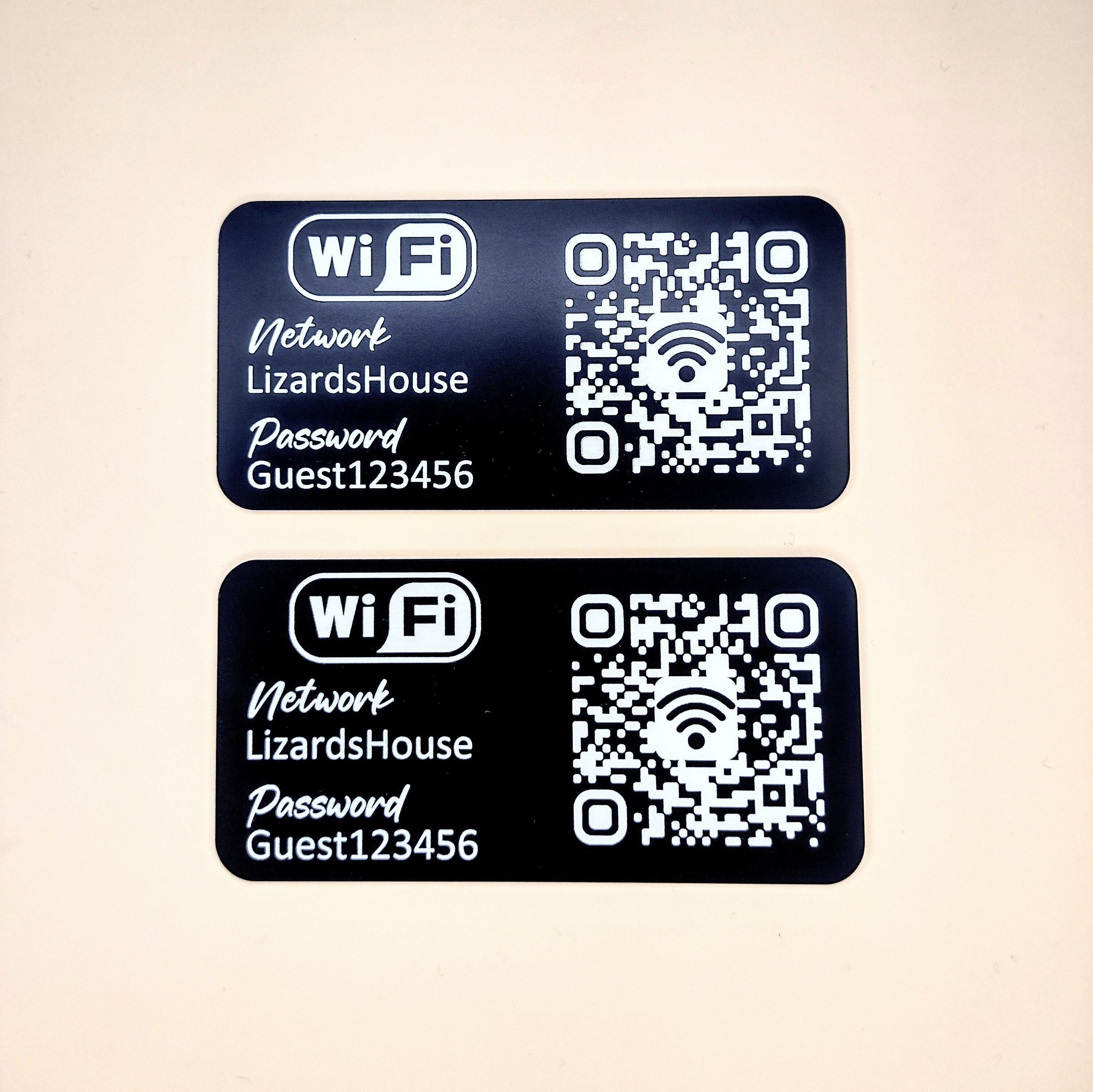X2 Mini Wifi QR Code Stand Sign Business Home Shop Cafe Restaurant Wi ...