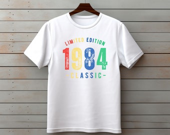 Limited Edition Vintage 1984 40th Birthday Gift T Shirt 2024 fortieth Gift Ideas | Gift for Men | Gift for Women