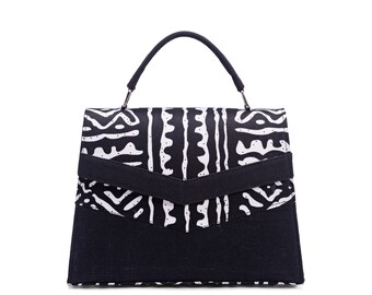 bolso de mujer hecho a mano con idea de regalo de bolsa de cera de tela africana ankara para mamá