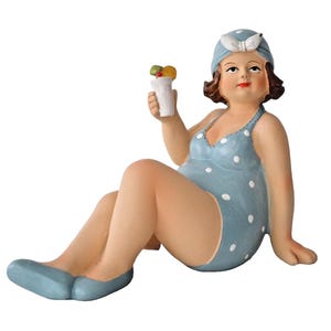 Frau im Badeanzug Mollige Dame Lady Rubens Figur