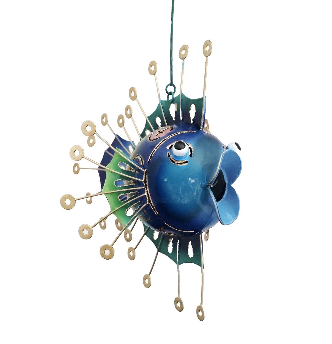 Spannende Deko Fisch Metall Windlicht Bilder