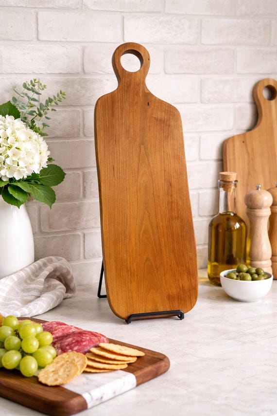 Black Cherry Charcuterie Board | Reclaimed Wood Serving Board | Handmade | Food Safe | Kitchen Decor