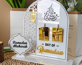 Ramadan Calendar Ramadan Mubarak Ramadan decor Ramadan sign EID Decor Eid Decoration Ramadan Ramadan Kareem Islamic table decor Islamic sign