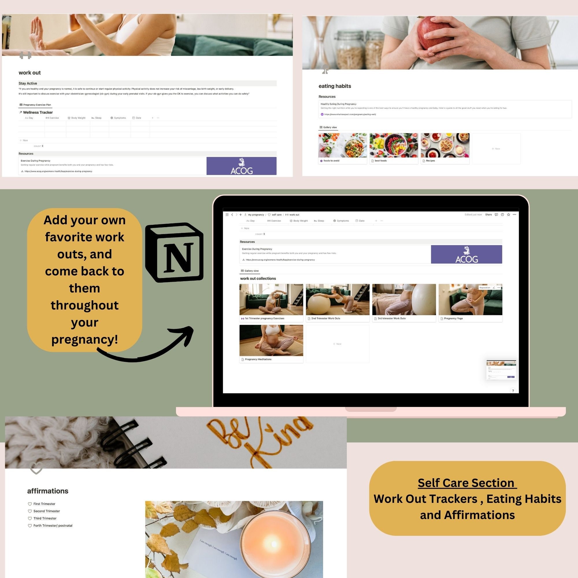 Pregnancy Notion Template Pregnancy Planner for Tracking Milestones Pregnancy Notion Template Pregnancy Planner for Tracking Milestones