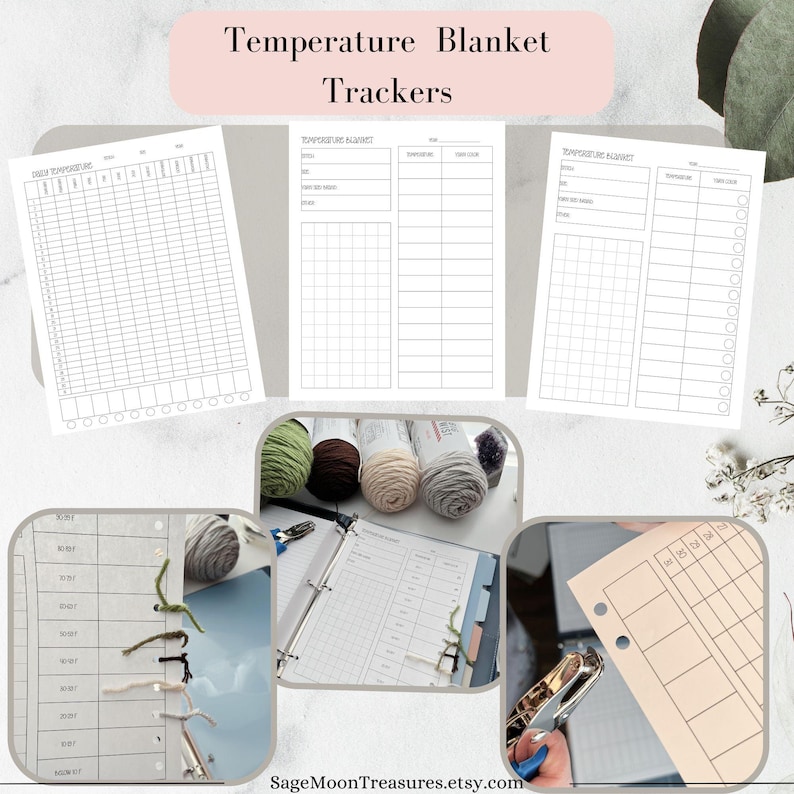 Crochet Planning Kit | 3-in-1 Printable Project Planner, Yarn Log, and ...