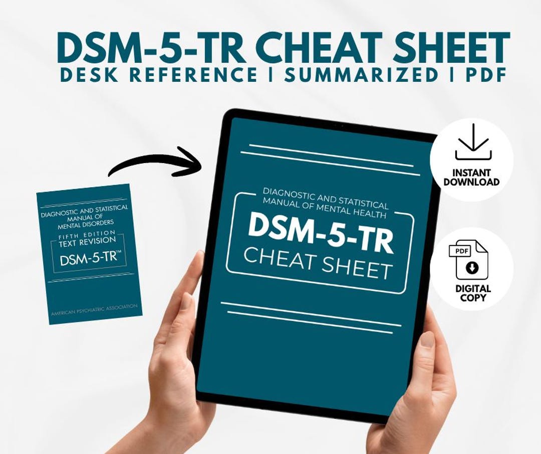 DSM-5-TR Cheat Sheet | Mental Disorders Desk Reference