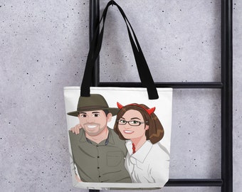Our Faces on a Tote bag