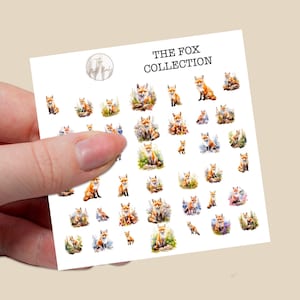 The Fox collection water slide nail decals