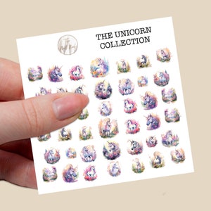 Cute Unicorn Nail Art Stickers