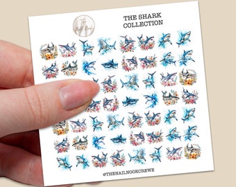 The Shark Collection water slide nail decals