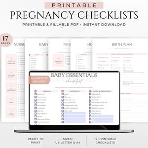 Graviditetschecklista | Graviditetschecklistor, Trimesterchecklista, Förlossningsplan, Sjukhusväska, Babyregister, Checklista efter förlossningen
