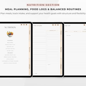 Digital Fitness Planner, Weight Tracker, Exercise Planner, Undated Fitness Journal, Workout Planner, Calorie Tracker, Meal Planner GoodNotes image 5