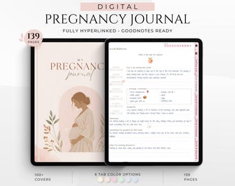 Pregnancy Journal | Pregnancy Diary, Baby Memory Book, First Time Mom Gift, Maternity Journal, Pregnancy Keepsake, GoodNotes Digital Journal