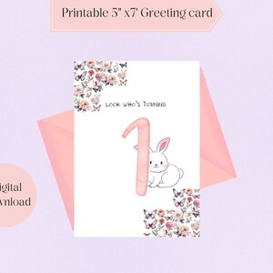 Printable Birthday Cards for Kids. Baby 1st Birthday Card. Birthday ...