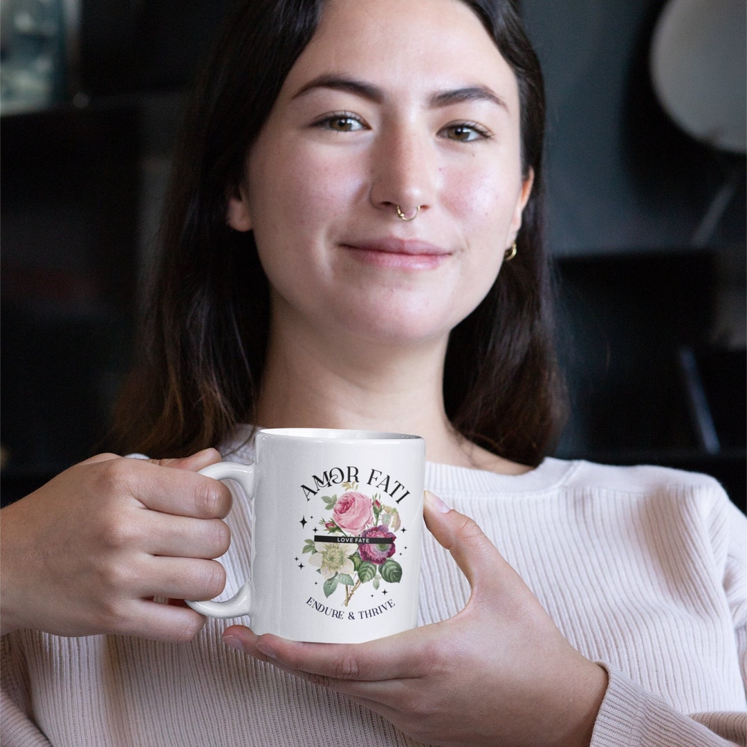 Amor Fati Mug Stoic Coffee Mug Stoicism Ancient Rome Mug Word of Wisdom