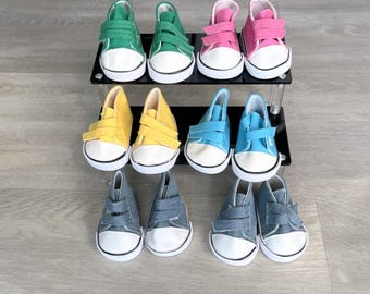 Zapatos para muñecas de 18&quot;, American Girl, Our Generation, Alexander, zapatillas deportivas de lona.
