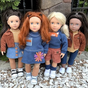 Fall collection of clothes for 18&quot; dolls, Varied outfit for Our Generation, American Girl, Alexander, Journey and etc.