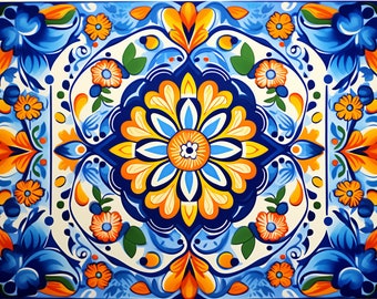 Decorative custom tile for home design wall and floor vintage Mexican custom handmade