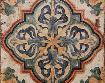 Decor Marvello- Kitchen Backsplash Tile Bathroom Shower Floor Tile | Rustic Vintage Farmhouse Ceramic Tile | Mexican Style Custom Tile