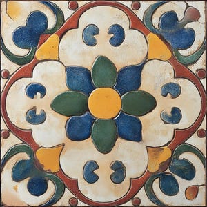 Kitchen bathroom backsplash tile floor tile custom tile vintage farmhouse rustic ceramic tile bathroom tile shower tile Mexican T100-20