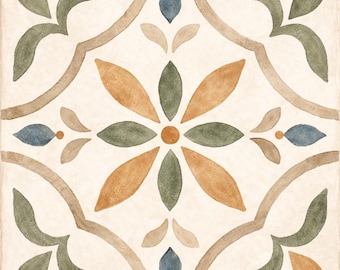 Solara Verde Kitchen Backsplash Tile Bathroom Shower Floor Tile | Rustic Vintage Farmhouse Ceramic Tile | Mexican Style Custom Tile