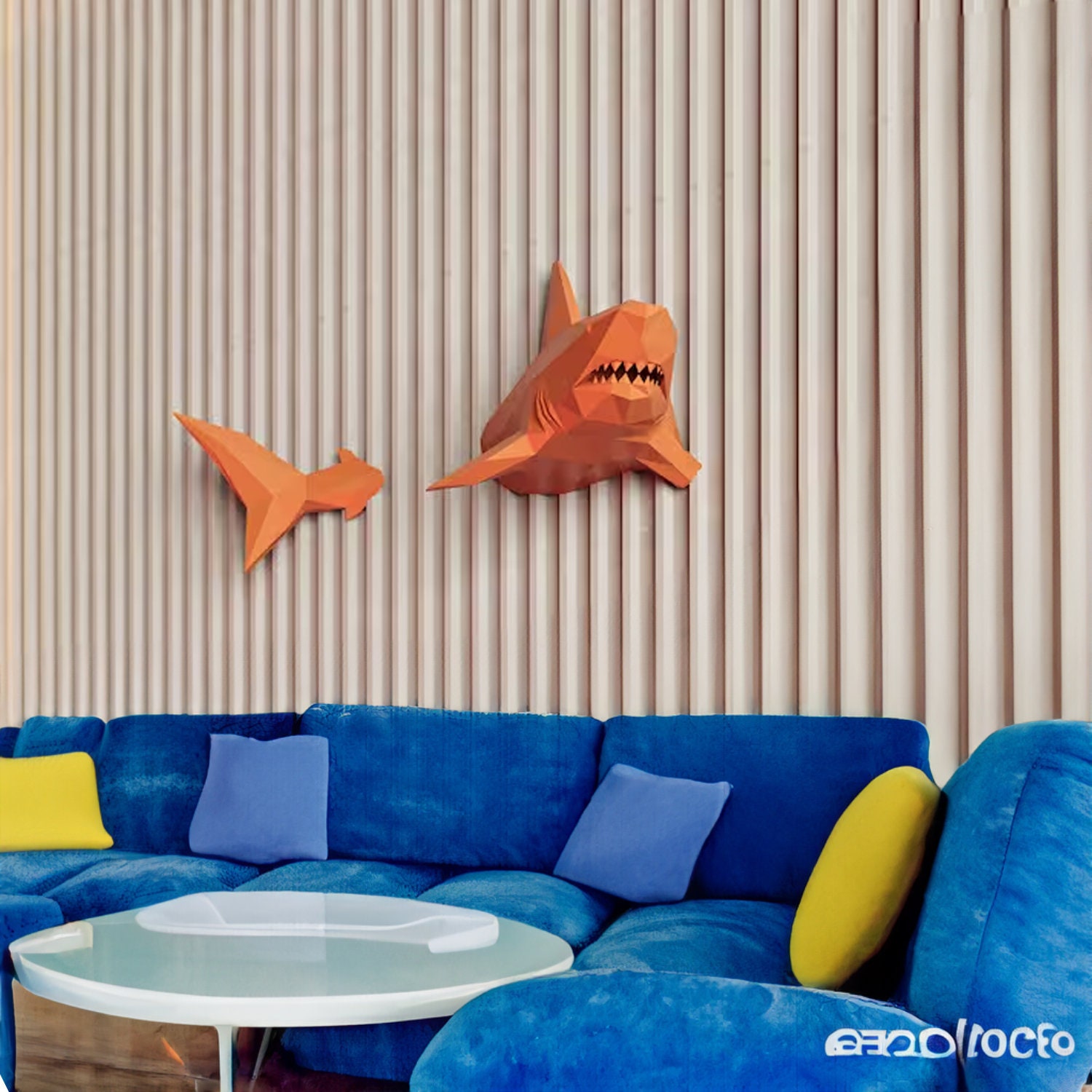 Swimming on the Wall 3D Shark Wall Decor the Shark is Etsy