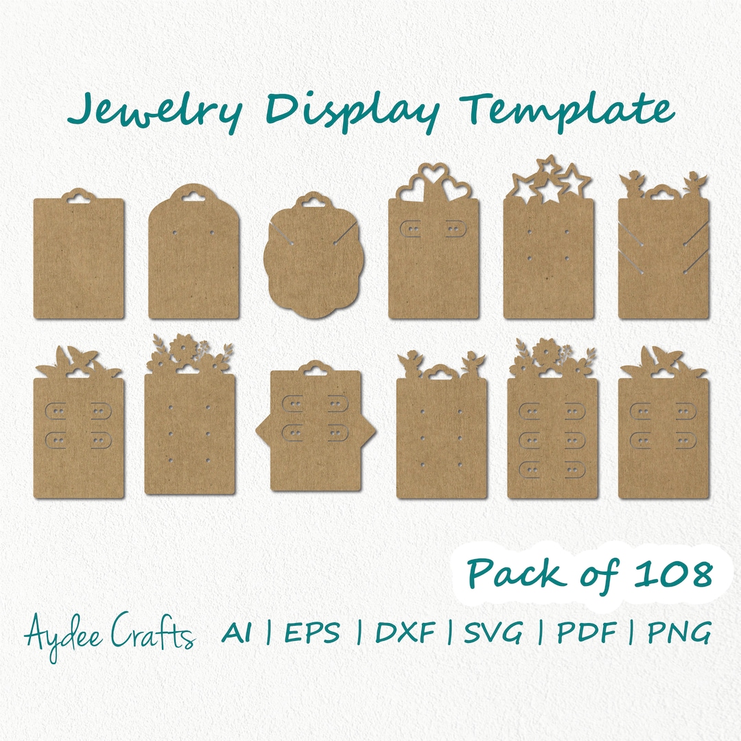 Printable Jewelry Display Cards