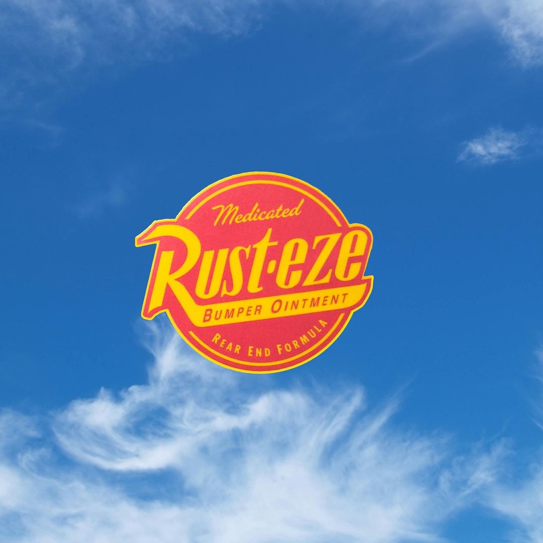 Rust-eze Vinyl Sticker, Cars Sticker, Decal, Water Bottle, Laptop ...