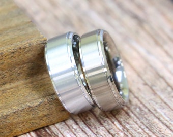 Titanium Band, Men's Engagement Ring, Titanium Wedding Ring, Wedding Ring for Men Women, Titanium Women's Rings, Christmas Gift for Him Her