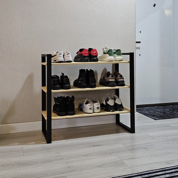 Shoe Storage , Entryway Organizer, Entrance Bench, Entryway Furniture,  Boot Storage, Shoe Stand, Industrial Style Shoe Rack, For Mother Day