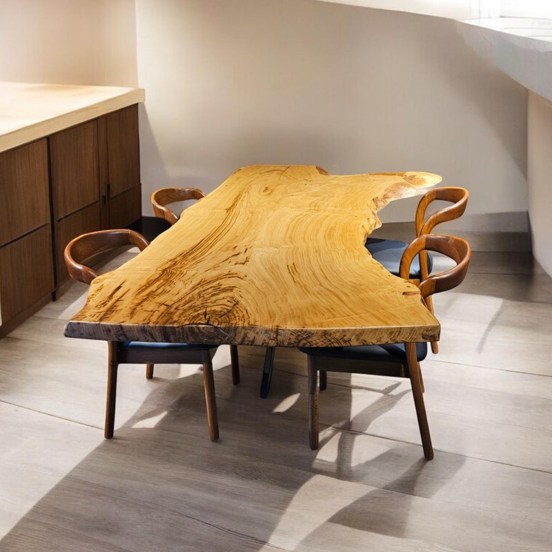 Solid Wood Dining Table - Etsy