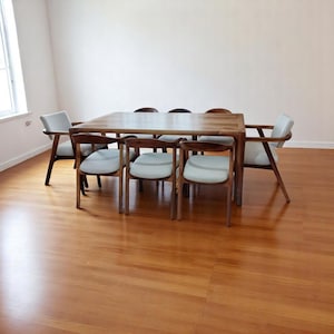 Walnut Dinner Table With LEG, Live edge walnut table , Dining Table Handmade, Unique Dinner Table, Rustic wood table, Rustic Dinner Table