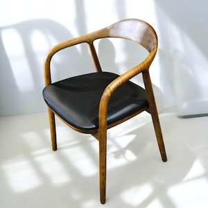 Silla de comedor de nogal, sillas para sala de estar, silla de comedor moderna, sillas de cocina, silla de comedor de madera, silla de comedor de nogal