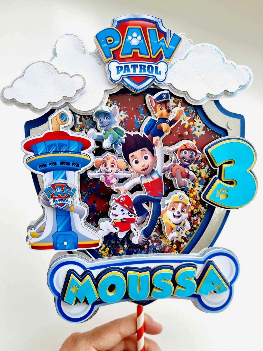 Cake Topper Shake Pat Patrouille Etsy France