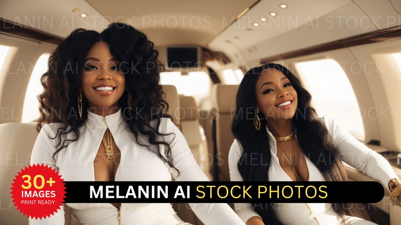 Private Jet Me & My Bestie Black Girl Luxury Private Jet image 3