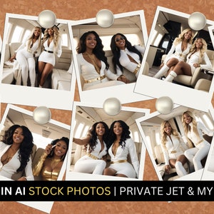 Private Jet Me & My Bestie Black Girl Luxury Private Jet image 2