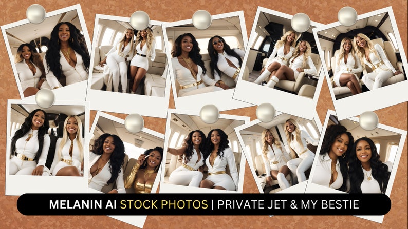 Private Jet Me & My Bestie Black Girl Luxury Private Jet image 2