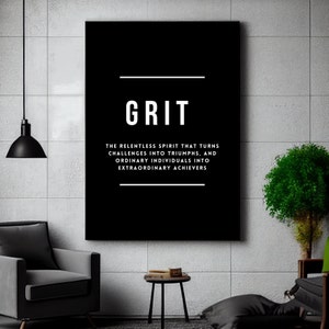 Grit Motivational Wall Art Quotes About life Office Decor One Piece Poster Canvas Noun Prints Inspirational Signs Dont Stop Me Now