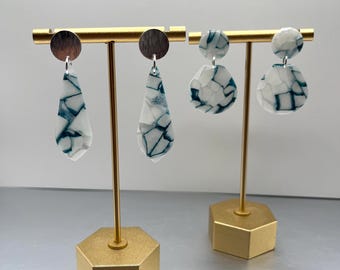 Icy Winter Blue Dangles