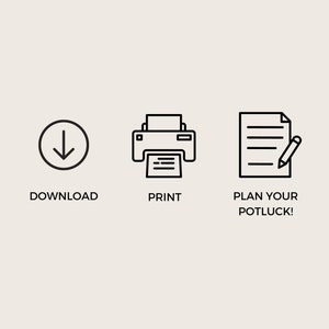 Ultimate Potluck Planner Printable for Any Occasion - Etsy