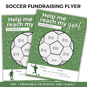 Soccer Fundraiser Flyer - Color My Soccer Ball Printable Template