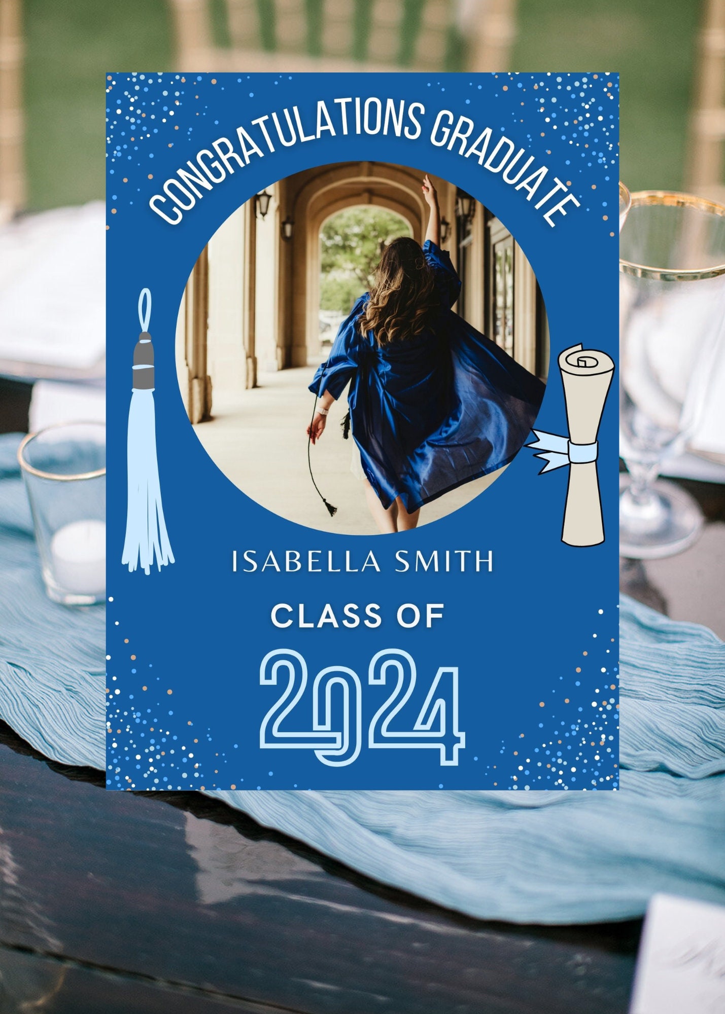 Graduation Announcement 2024 Photo Editable Template - Etsy