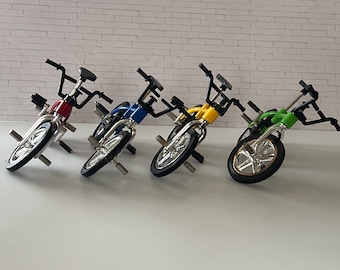 Miniature Metal Bicycle – 1:12 Scale - Bike with Moving Parts | Spinning Wheels & Turning Handlebars