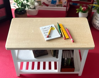 Miniature Notepad Set-1:12 Scale - Dollhouse School Accessories
