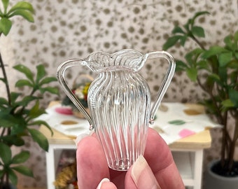 ガラス花瓶+イアリング ミニチュアガラスの花瓶のイヤリング - Etsy 日本