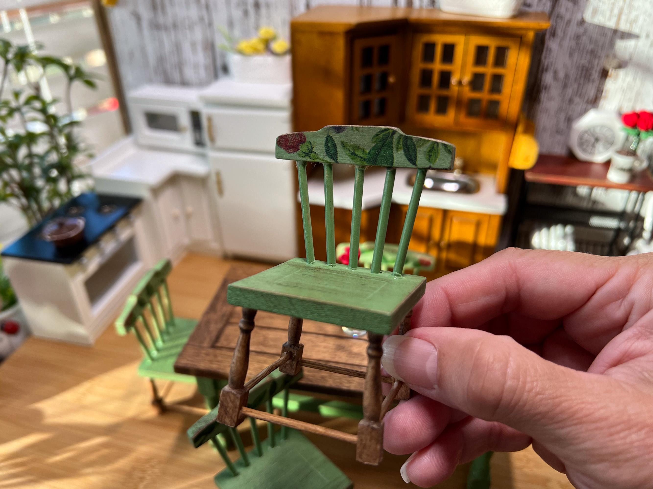 ミニチュアダイニングルームセット 1:12スケール – ドールハウス 
