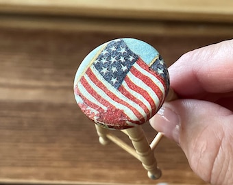 Miniature High Bar Stool - 1:12 Scale Decor - Handcrafted Dollhouse Decor