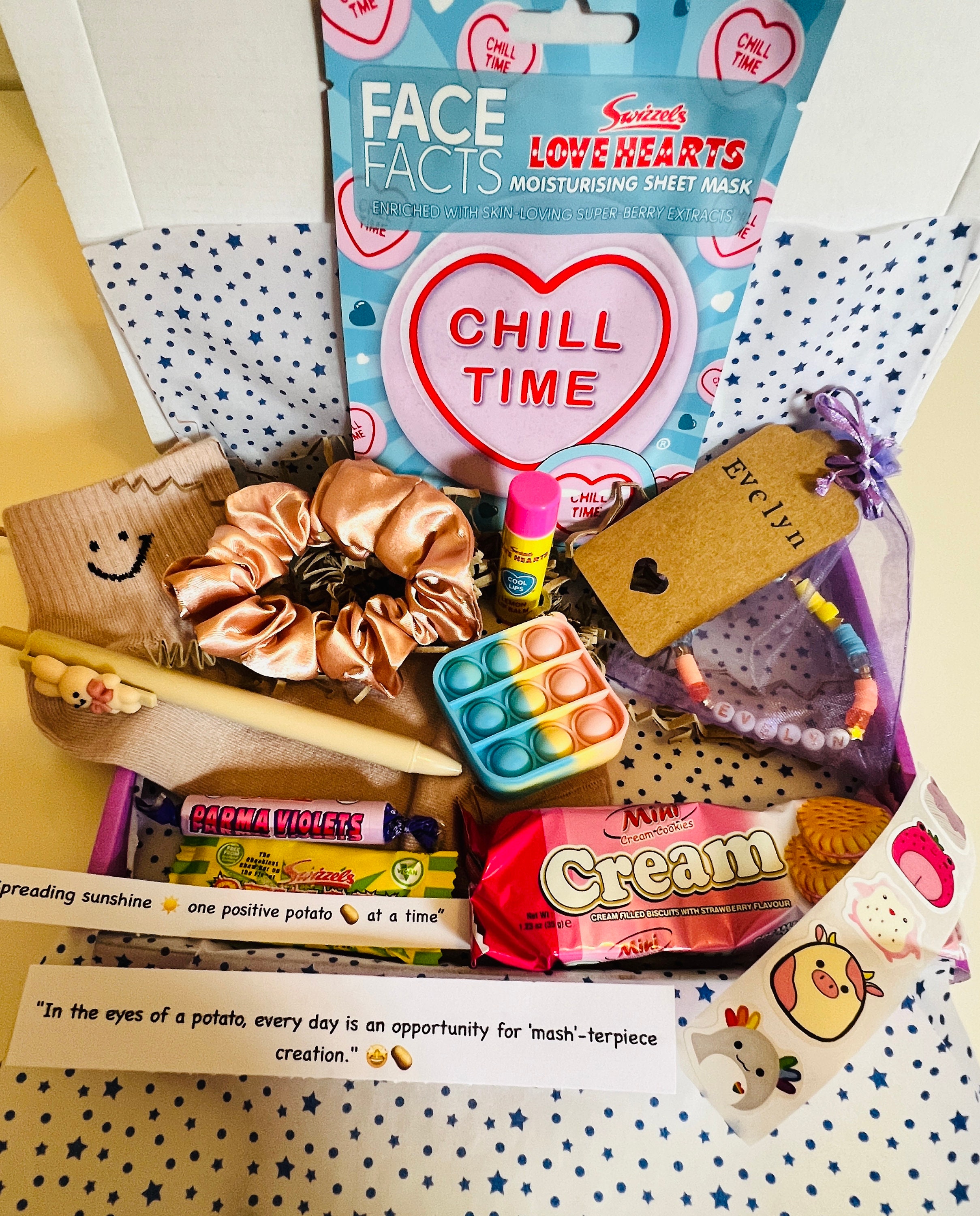 Positive Potato Gift Box for Kids. Girls Personalised Gift Box